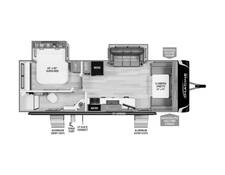 2024 Grand Design Imagine XLS 24BSE Travel Trailer at Greeneway RV Sales & Service STOCK# 11161 Floor plan Image