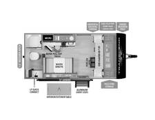 2025 Grand Design Transcend One 151RB Travel Trailer at Greeneway RV Sales & Service STOCK# 11193 Floor plan Image