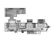 2025 Palomino Puma Destination Loft 403LFT Travel Trailer at Greeneway RV Sales & Service STOCK# 11200 Floor plan Image