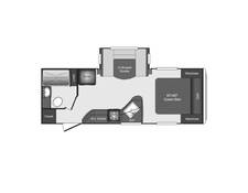 2013 Keystone Laredo Super Lite 240MK Travel Trailer at Greeneway RV Sales & Service STOCK# 11059A Floor plan Image