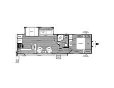 2016 Wildwood Heritage Glen 282RK Travel Trailer at Greeneway RV Sales & Service STOCK# 10708A Floor plan Image