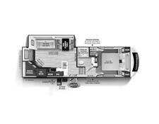 2023 Impression 240RE Fifth Wheel at Greeneway RV Sales & Service STOCK# 10624B Floor plan Image