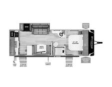 2025 Grand Design Imagine XLS 23LDE Travel Trailer at Greeneway RV Sales & Service STOCK# 11227 Floor plan Image