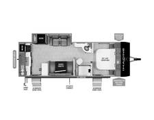 2025 Grand Design Imagine XLS 23LDE Travel Trailer at Greeneway RV Sales & Service STOCK# 11227 Floor plan Image