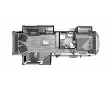 2018 Highland Ridge Open Range Light 318RLS Fifth Wheel at Greeneway RV Sales & Service STOCK# 11056A Floor plan Image