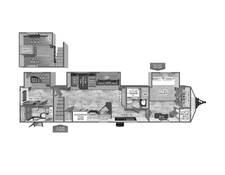 2025 Palomino Puma Destination Trailer 429LFT Travel Trailer at Greeneway RV Sales & Service STOCK# 11235 Floor plan Image