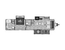 2025 CrossRoads RV Hampton Destination Trailer 372FDB Travel Trailer at Greeneway RV Sales & Service STOCK# 11241 Floor plan Image