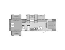 2015 Jayco Jay Flight 32TSBH Travel Trailer at Greeneway RV Sales & Service STOCK# 11140A Floor plan Image