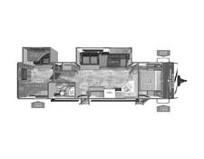 2025 Palomino Puma 31QBBH Travel Trailer at Greeneway RV Sales & Service STOCK# 11249 Floor plan Image