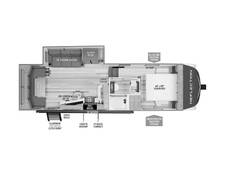 2025 Grand Design Reflection 150 260RD Fifth Wheel at Greeneway RV Sales & Service STOCK# 11250 Floor plan Image