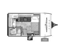 2025 Palomino Puma Camping Edition 121RKCE Travel Trailer at Greeneway RV Sales & Service STOCK# 11262 Floor plan Image