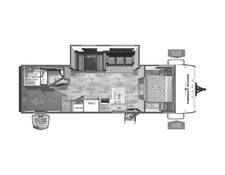 2025 Palomino Puma Camping Edition 283BHCE Travel Trailer at Greeneway RV Sales & Service STOCK# 11264 Floor plan Image