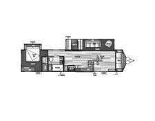 2017 Salem Villa Classic Destination Trailer 39FDEN Travel Trailer at Greeneway RV Sales & Service STOCK# 11155A Floor plan Image