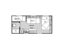 2014 Wildwood X-Lite FS 195BH Travel Trailer at Greeneway RV Sales & Service STOCK# 11118B Floor plan Image