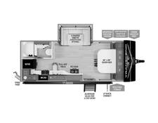 2025 Grand Design Transcend Xplor 20MKX Travel Trailer at Greeneway RV Sales & Service STOCK# 11276 Floor plan Image