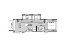 2012 Flagstaff Classic Super Lite 830RBSS Travel Trailer at Greeneway RV Sales & Service STOCK# 11048A Floor plan Image