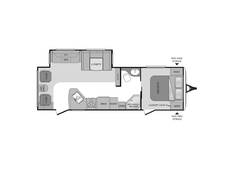 2011 Keystone Cougar X-Lite 27RLS Travel Trailer at Greeneway RV Sales & Service STOCK# 11193A Floor plan Image