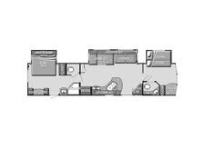 2013 Gulf Stream Conquest Lodge 408TBS Travel Trailer at Greeneway RV Sales & Service STOCK# 11234A Floor plan Image