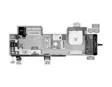 2025 Grand Design Transcend 315RKT Travel Trailer at Greeneway RV Sales & Service STOCK# 11289 Floor plan Image