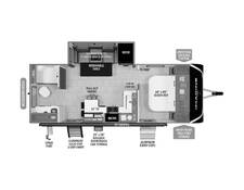 2025 Grand Design Imagine 2300MK Travel Trailer at Greeneway RV Sales & Service STOCK# 11290 Floor plan Image