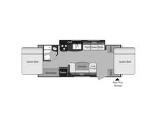 2013 Keystone Passport Express 235EXP Travel Trailer at Greeneway RV Sales & Service STOCK# 11021A Floor plan Image