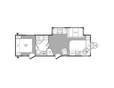 2009 Keystone Hornet 30FKS Travel Trailer at Greeneway RV Sales & Service STOCK# 11267A Floor plan Image