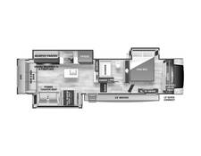 2025 Cedar Creek Experience 35RL Fifth Wheel at Greeneway RV Sales & Service STOCK# 11300 Floor plan Image