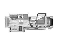 2025 Cedar Creek Experience 29RL Fifth Wheel at Greeneway RV Sales & Service STOCK# 11301 Floor plan Image