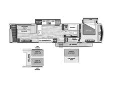 2025 Cedar Creek Cottage 41FWC Fifth Wheel at Greeneway RV Sales & Service STOCK# 11303 Floor plan Image