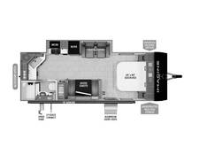 2025 Grand Design Imagine XLS 22MLE Travel Trailer at Greeneway RV Sales & Service STOCK# 11309 Floor plan Image