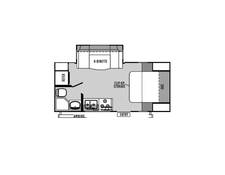 2014 Flagstaff Micro Lite 21DS Travel Trailer at Greeneway RV Sales & Service STOCK# 10773A Floor plan Image